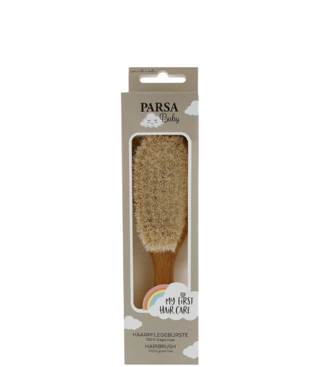 Parsa Babyhårbørste med gedehår lavet af FSC®-certificeret bøgetræ